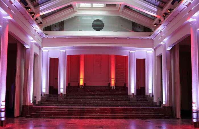 Auditorium lit up